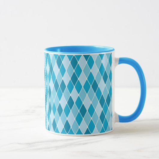Mug Motif d'hiver de harlequin (Droite)