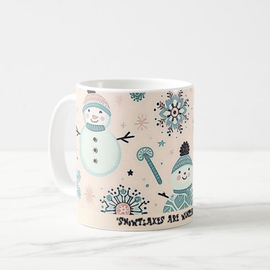 Mug motif d'hiver enneigé (Devant gauche)