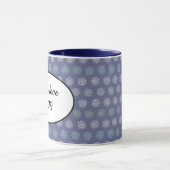 Mug Motif d'hiver Flèches bleues et blanches (Centre)