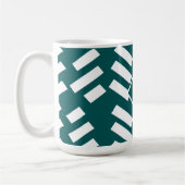 Mug Motif diagonal minimaliste, Monogramme (Gauche)