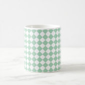 Mug Motif diamant à carreaux vert et blanc (Centre)