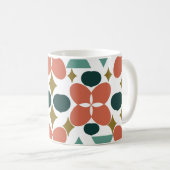 Mug Motif diamant à fleurs du milieu du siècle (Devant droit)