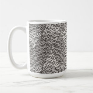 Mug Motif diamant argent en verre coloré