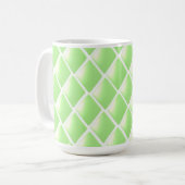 Mug Motif diamant matelassé vert (Devant gauche)