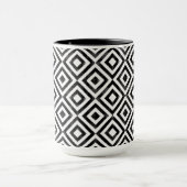 Mug Motif diamant noir et blanc (Centre)