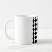 Mug Motif diamant noir et blanc (Gauche)