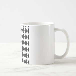Mug Motif diamant noir et blanc