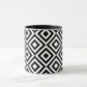 Mug Motif diamant noir et blanc (Centre)