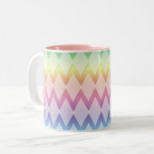 Mug - Motif diamant sur les couleurs arc-en-ciel (Devant gauche)