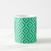 Mug Motif diamant trois tons vert Monogramme (Centre)
