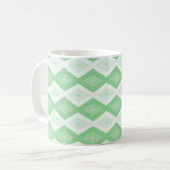 Mug Motif diamant vert pomme (Devant gauche)