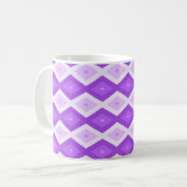 Mug Motif diamant violet clair (Devant gauche)
