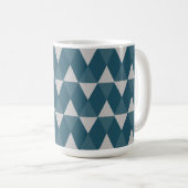 Mug Motif diamants bleus (Devant droit)