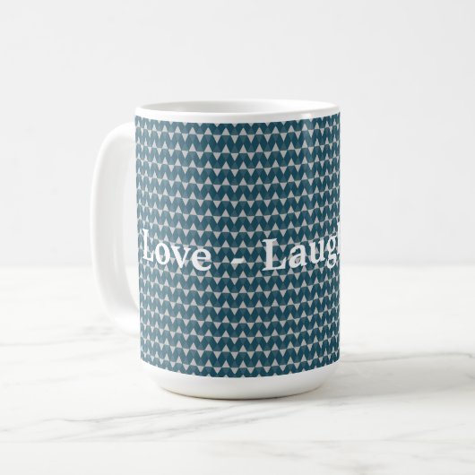 Mug Motif diamants bleus (Devant gauche)