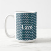 Mug Motif diamants bleus (Gauche)