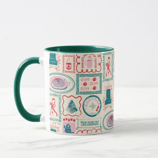 Mug Motif d'icône Elf Holiday (Gauche)