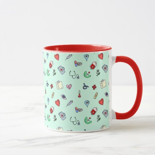 Mug Motif d'icône Médicale (Droite)