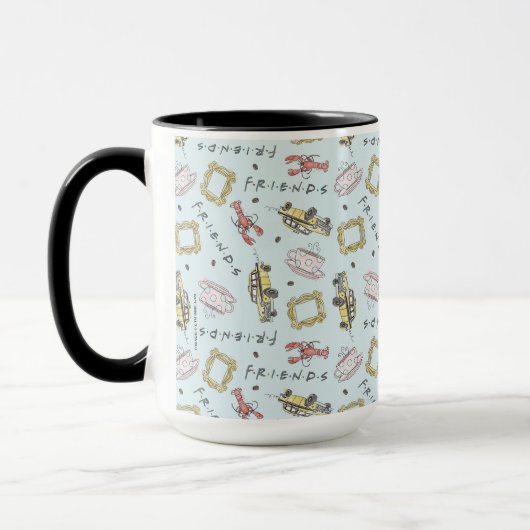 Mug Motif d'icônes à l'aquarelle FRIENDS™ (Gauche)