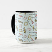 Mug Motif d'icônes à l'aquarelle FRIENDS™ (Devant gauche)