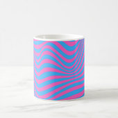 Mug Motif d'illusion optique vague (Centre)