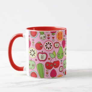 Mug motif d'illustration de cuisine de fruit