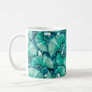 Mug Motif d'illustration de ginkgo biloba vert