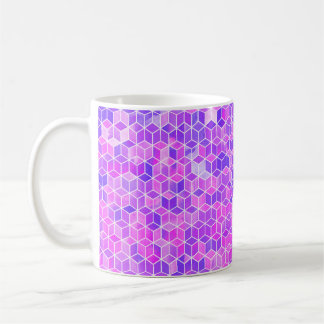 Mug Motif d'illustration de l'hexagone aquarelle