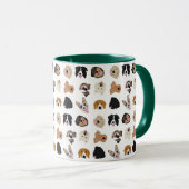 Mug Motif d'illustration du visage de chien mignon (Devant droit)