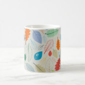 Mug Motif d'illustration Feuilles d'automne vintage (Centre)