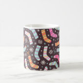 Mug Motif d'illustration sans couture avec chaussettes (Centre)