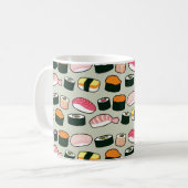 Mug Motif d'illustrations d'amusement de sushi (Devant gauche)
