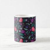 Mug Motif d'illustrations florales rose et violet (Centre)