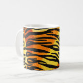 Mug Motif d'impression de fourrure de tigre rayée (Devant gauche)