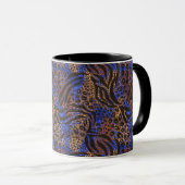 Mug Motif d'impression Leopard et Zebra (Devant droit)