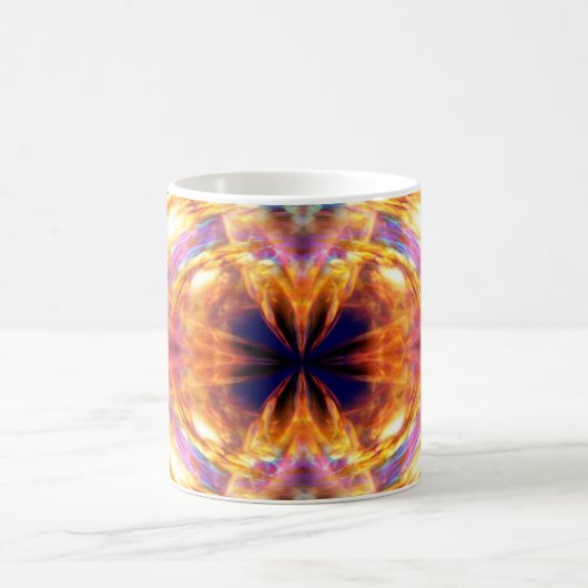 Mug Motif d'incendie orange Abstrait (Centre)