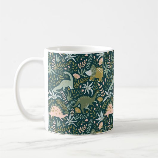 Mug Motif Dinosaur Vert (Gauche)