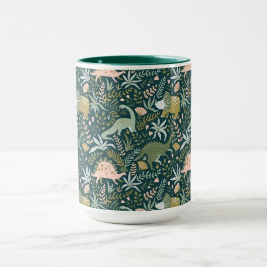 Mug Motif Dinosaur Vert (Centre)