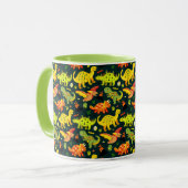 Mug Motif Dinosaure coloré (Devant gauche)