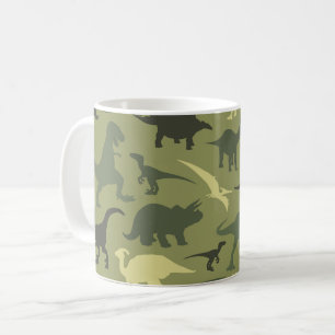 Mug Motif Dinosaure, Silhouette Dinosaure, Dino Vert