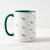 Mug Motif Dinosaure Vert (Gauche)