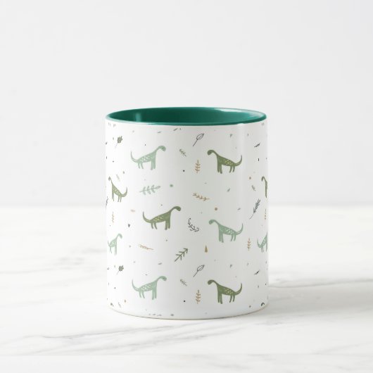Mug Motif Dinosaure Vert (Centre)