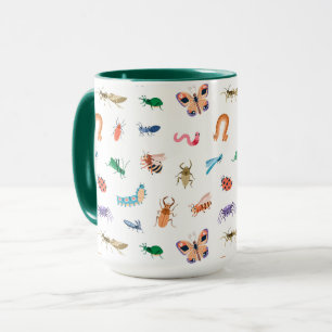 Mug Motif d'insectes coloré mignon