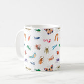 Mug Motif d'insectes coloré mignon (Devant gauche)
