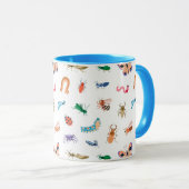 Mug Motif d'insectes coloré mignon (Devant droit)