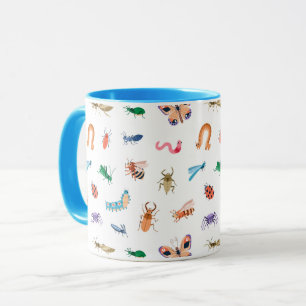 Mug Motif d'insectes coloré mignon