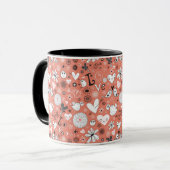 Mug Motif d'inséparables (Devant gauche)