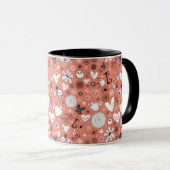 Mug Motif d'inséparables (Devant droit)