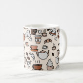 Mug Motif d'objets de la Boutique de thé et café (Devant droit)