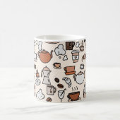 Mug Motif d'objets de la Boutique de thé et café (Centre)