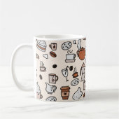 Mug Motif d'objets de la Boutique de thé et café (Gauche)